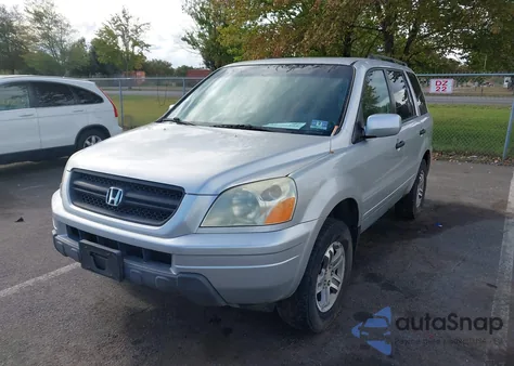 2005 Honda Pilot Ex-L from USA, damaged, VIN 2HKYF18745H565614